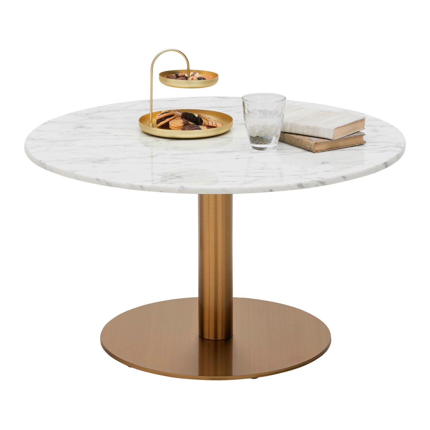 Mömax Couchtisch Bursa Weiß/Goldfarben