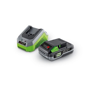 LUX-TOOLS Akku und Ladegerät für 20V Akku-Bohrschrauber aus dem 1 PowerSystem Set.