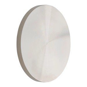 Runder SOTECH MILA Schiebetürgriff aus gebürstetem Edelstahl, Ø70 mm, für Glastüren zum Aufkleben.