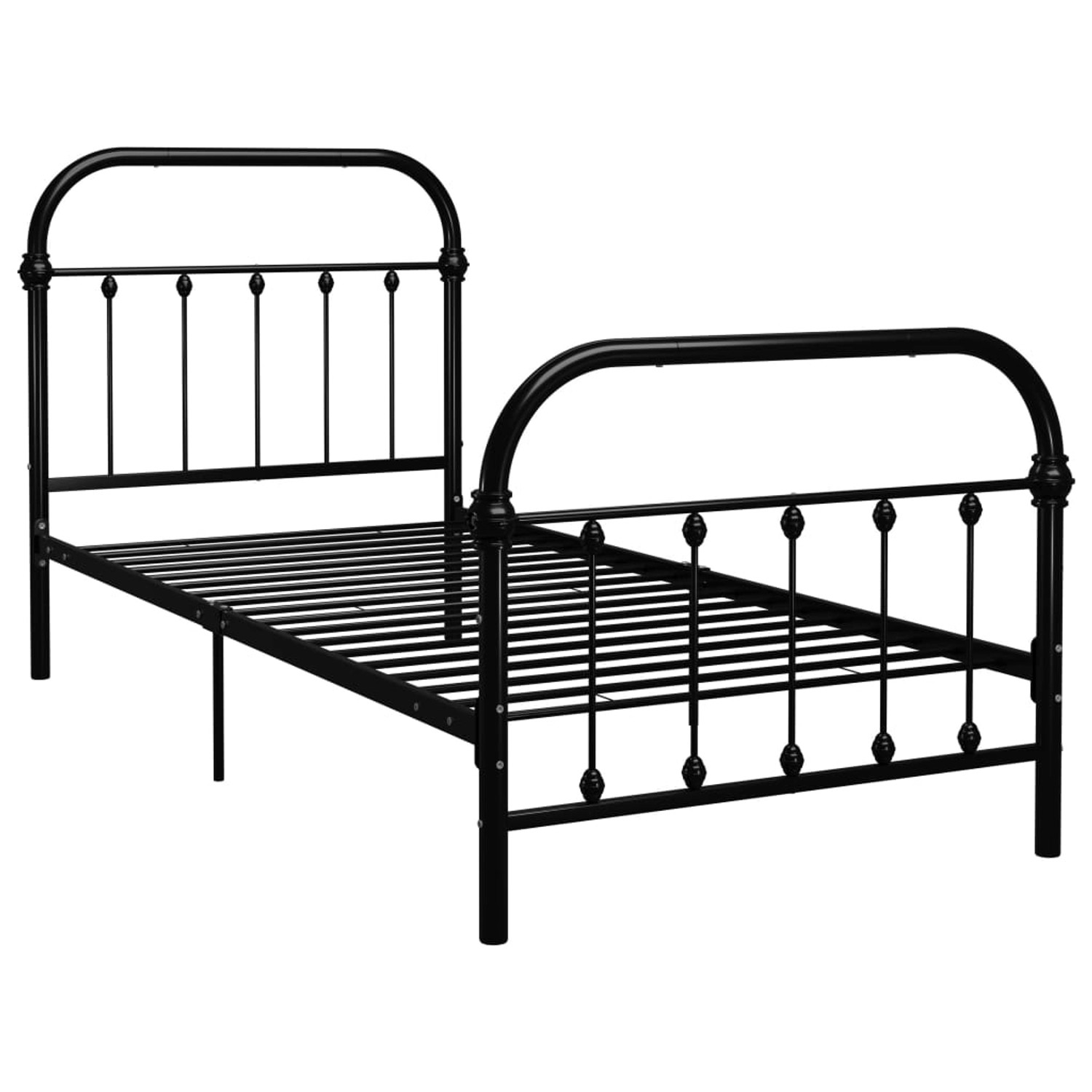 vidaXL Bettgestell Schwarz Metall 90x200 cm Modell 10618267 günstig online kaufen