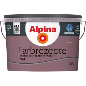 Eimer Alpina Farbrezepte Cupcake, matte Innenfarbe in Mauve, 2,5 Liter.