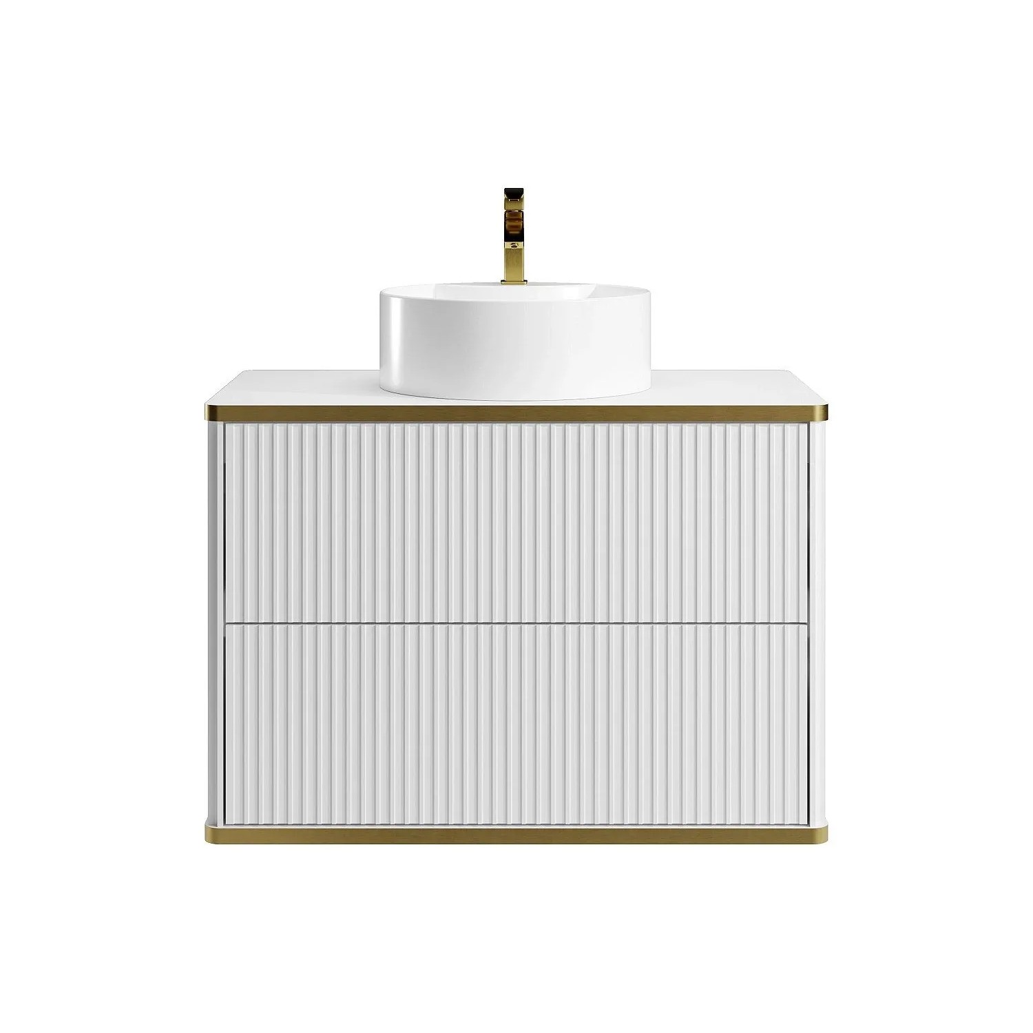 Vente-unique Einzelwaschtisch Keliza Weiß 80 cm