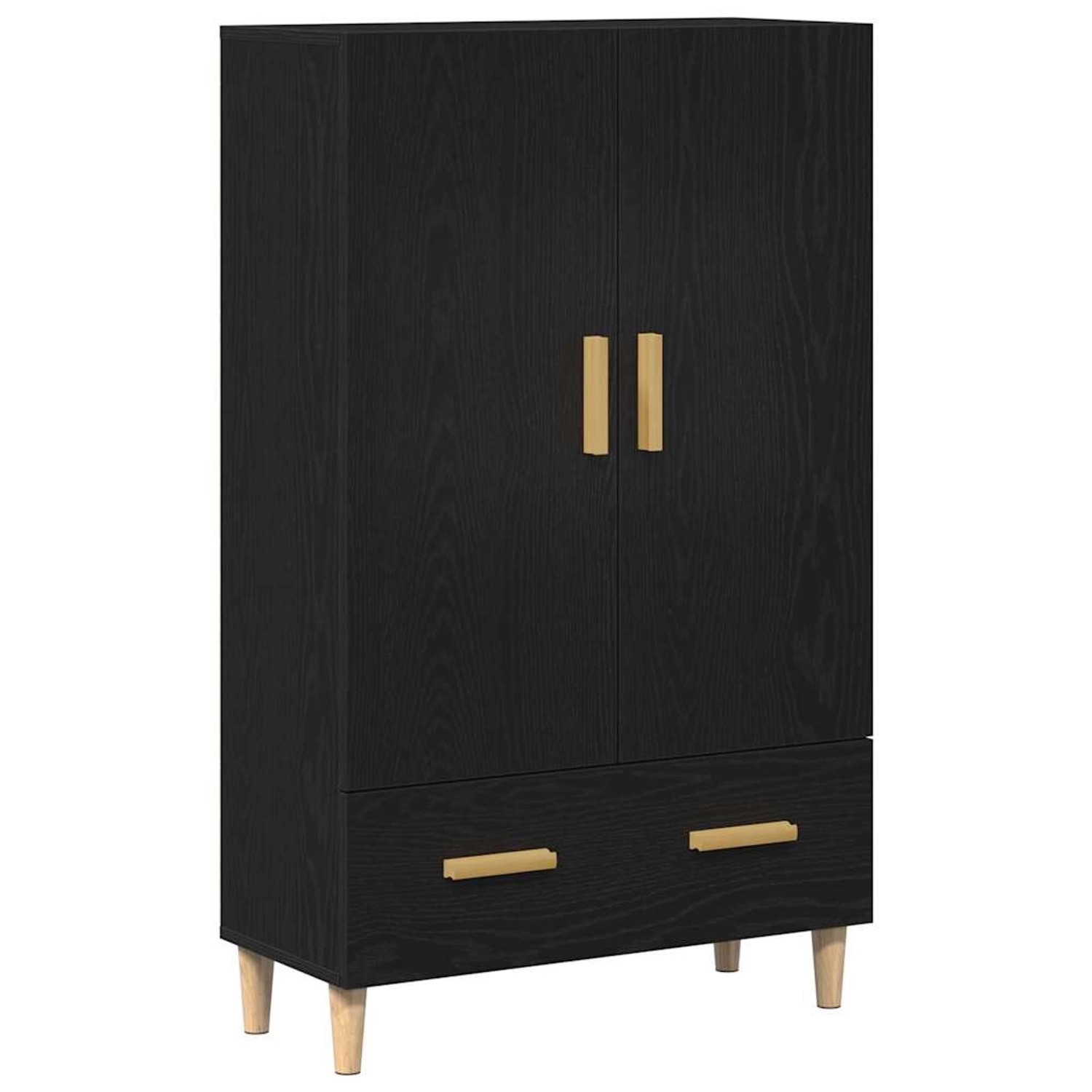 vidaXL Highboard mit Schubladen Schwarz 70 x 31 x 115 cm Holzwerkstoff 8627 günstig online kaufen