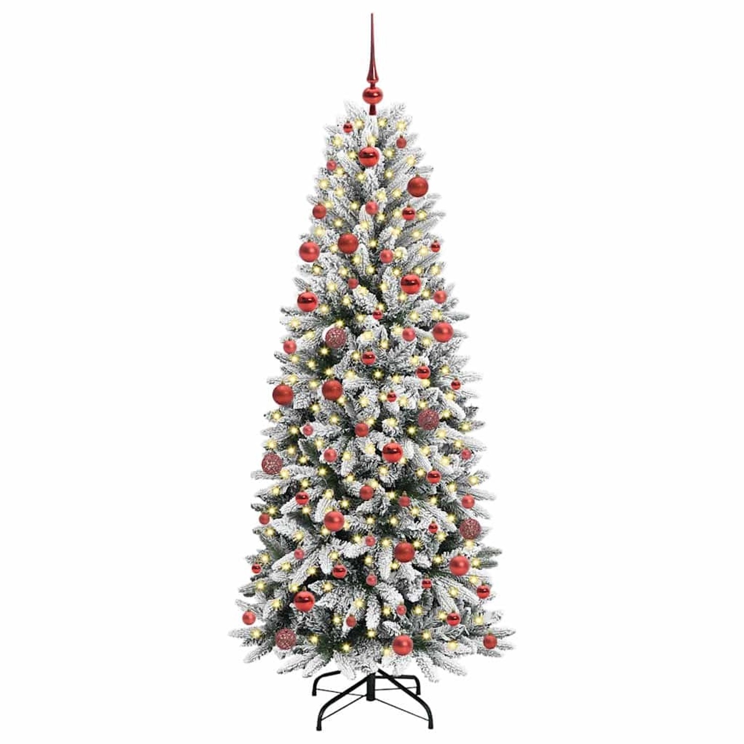 vidaXL Künstlicher Weihnachtsbaum mit 300 LEDs Weiß 73 x 73 x 180 cm 3396045