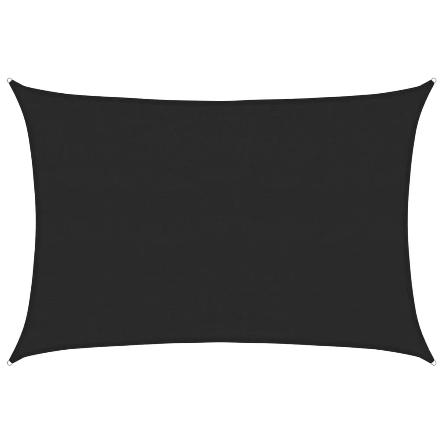 vidaXL Sonnensegel 160 g/m² Schwarz 3,5x4,5 m HDPE 311736