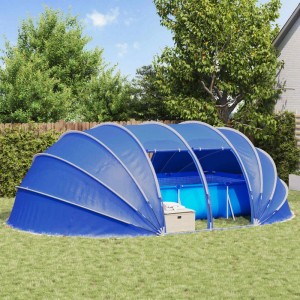 vidaXL Poolzelt Kuppel Grün 538 x 440 x 204 cm 42001136