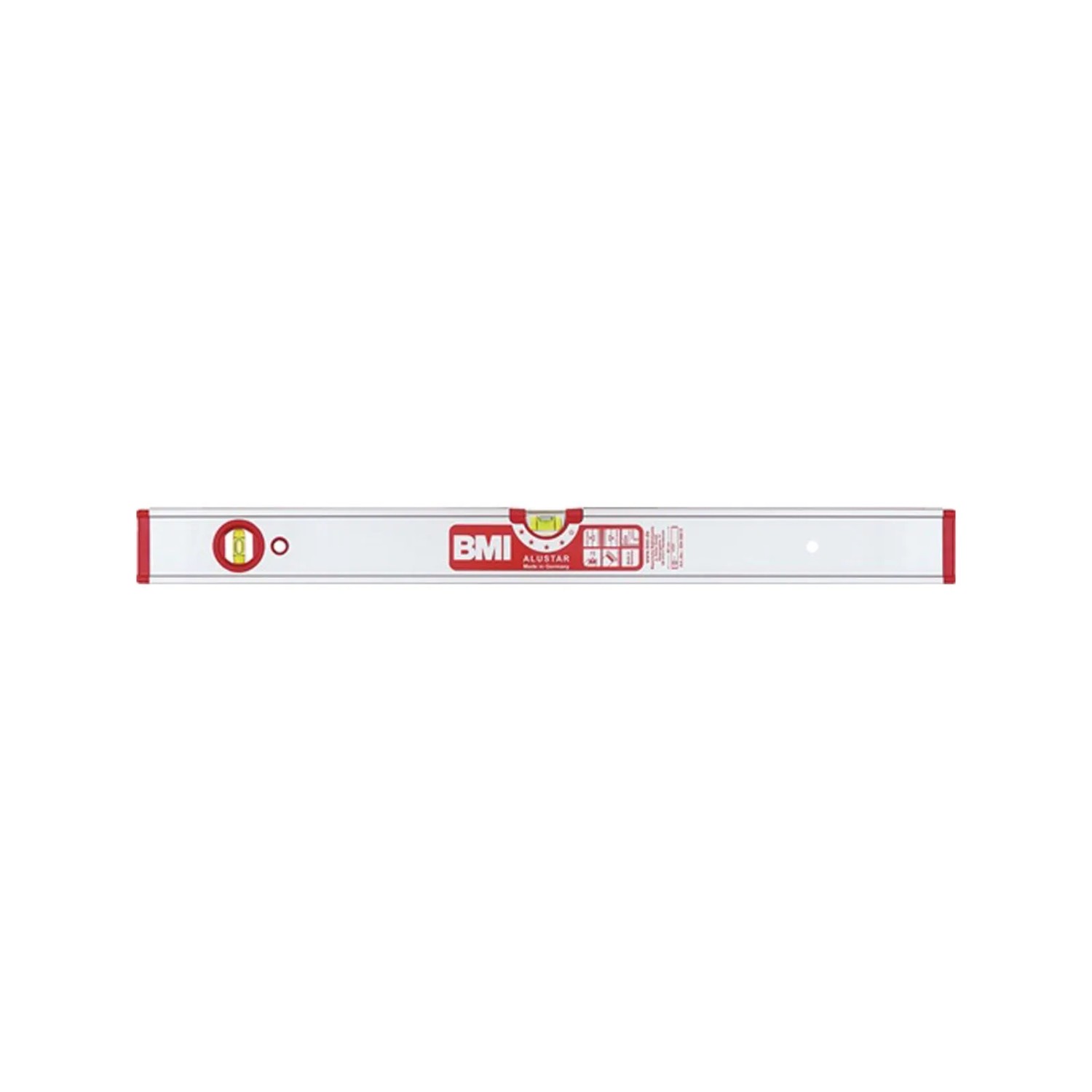 BMI Wasserwaage ALUSTAR 60Cm Alu Silber   0 5 Mm M M Magnet 694060 EM