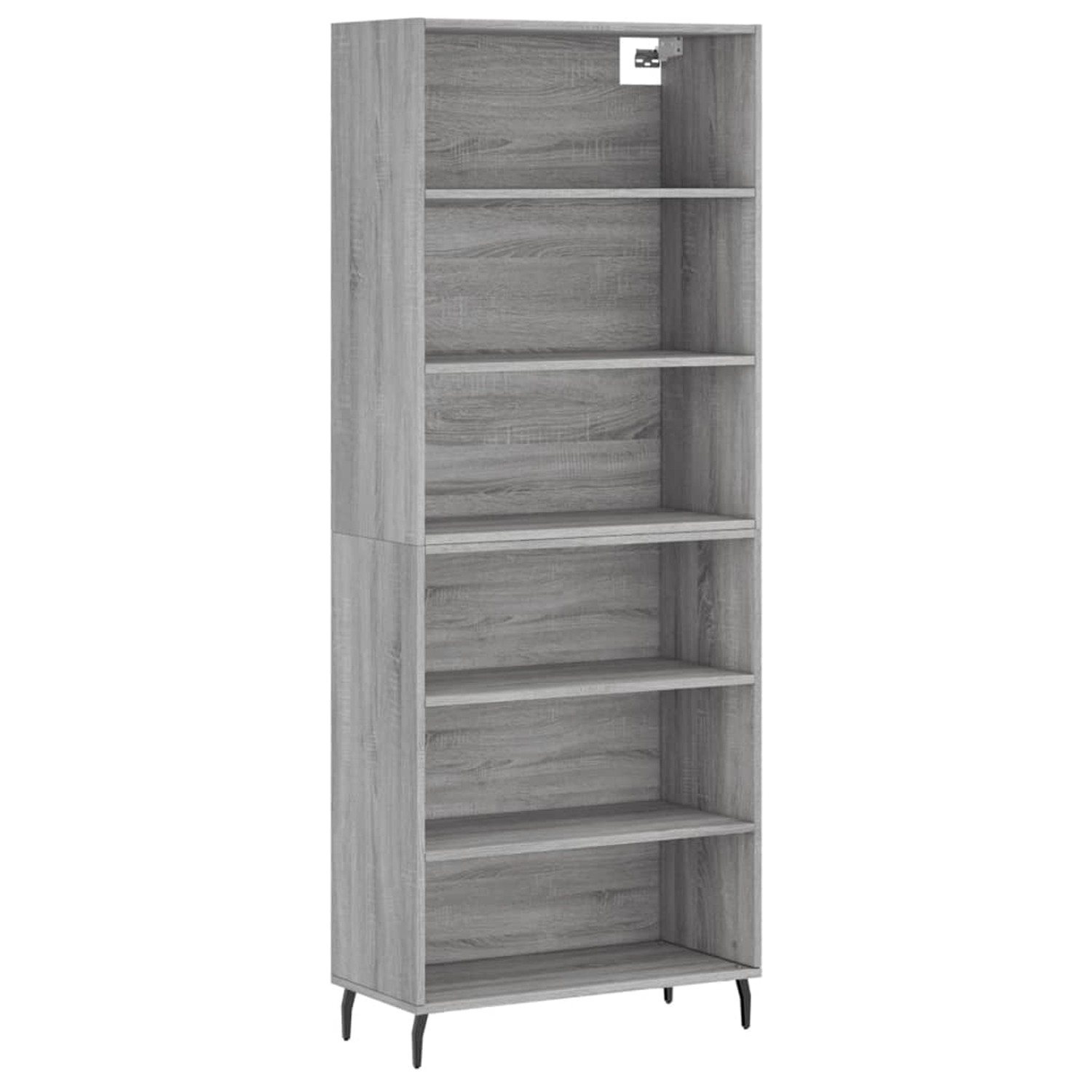 vidaXL Highboard Grau Sonoma 69,5x32,5x180 cm Holzwerkstoff 3189595 günstig online kaufen