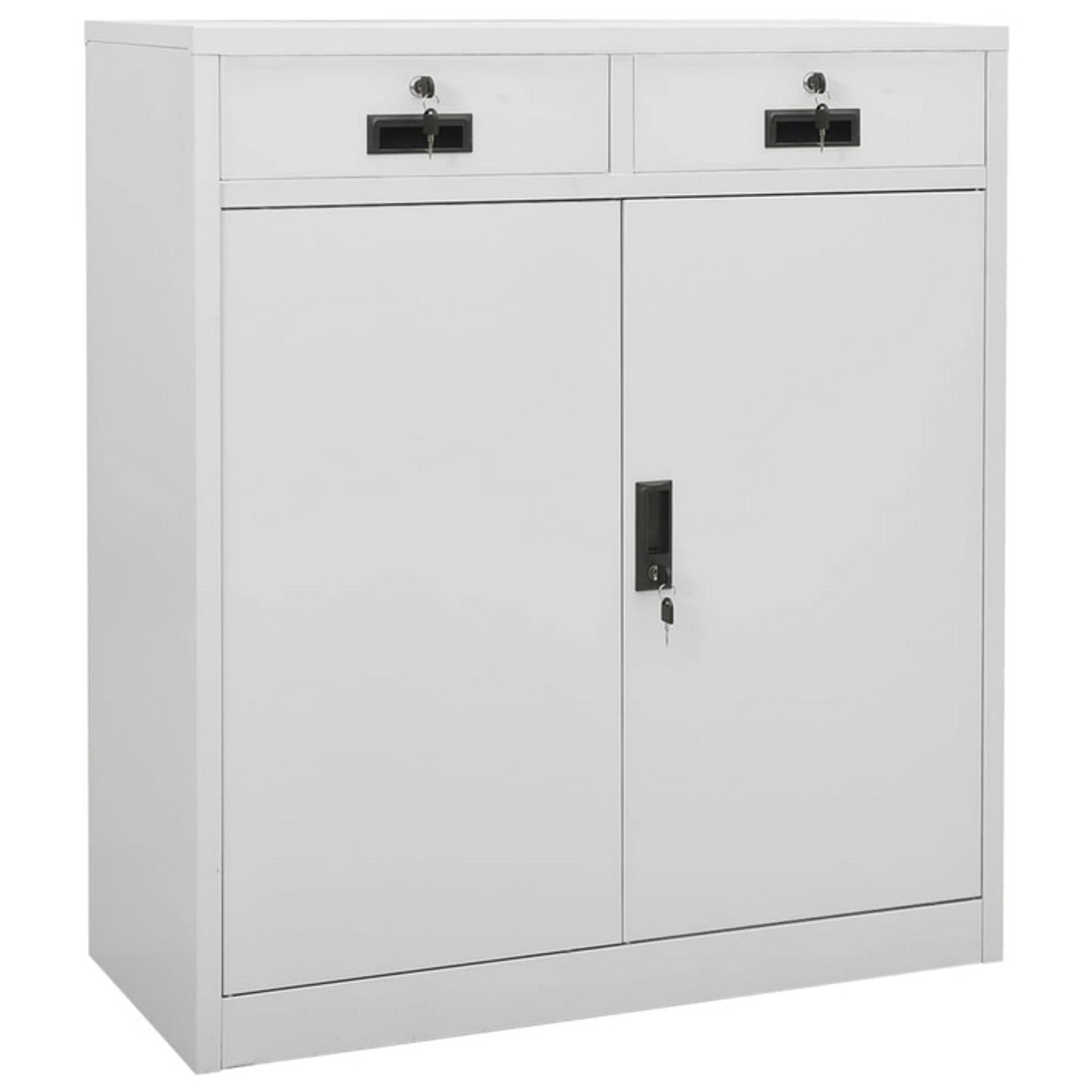 vidaXL Aktenschrank Büroschrank Hellgrau 90x40x102 cm günstig online kaufen