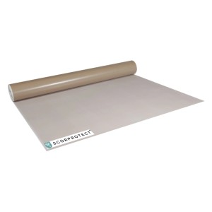 Scorprotect Abdeckpappe, 125cm breit, 55qm Rolle, PE-beschichtet, zum Schutz von Böden und Oberflächen.
