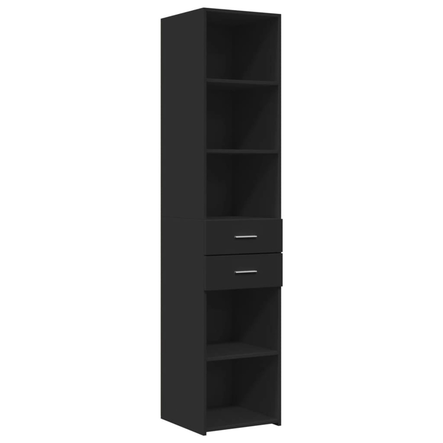 vidaXL Highboard Schwarz 40x42,5x185 cm Holzwerkstoff 3281442 günstig online kaufen