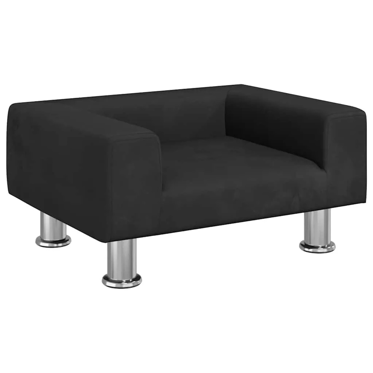 vidaXL Hundebett Schwarz 50x40x26,5 cm Samt 171929