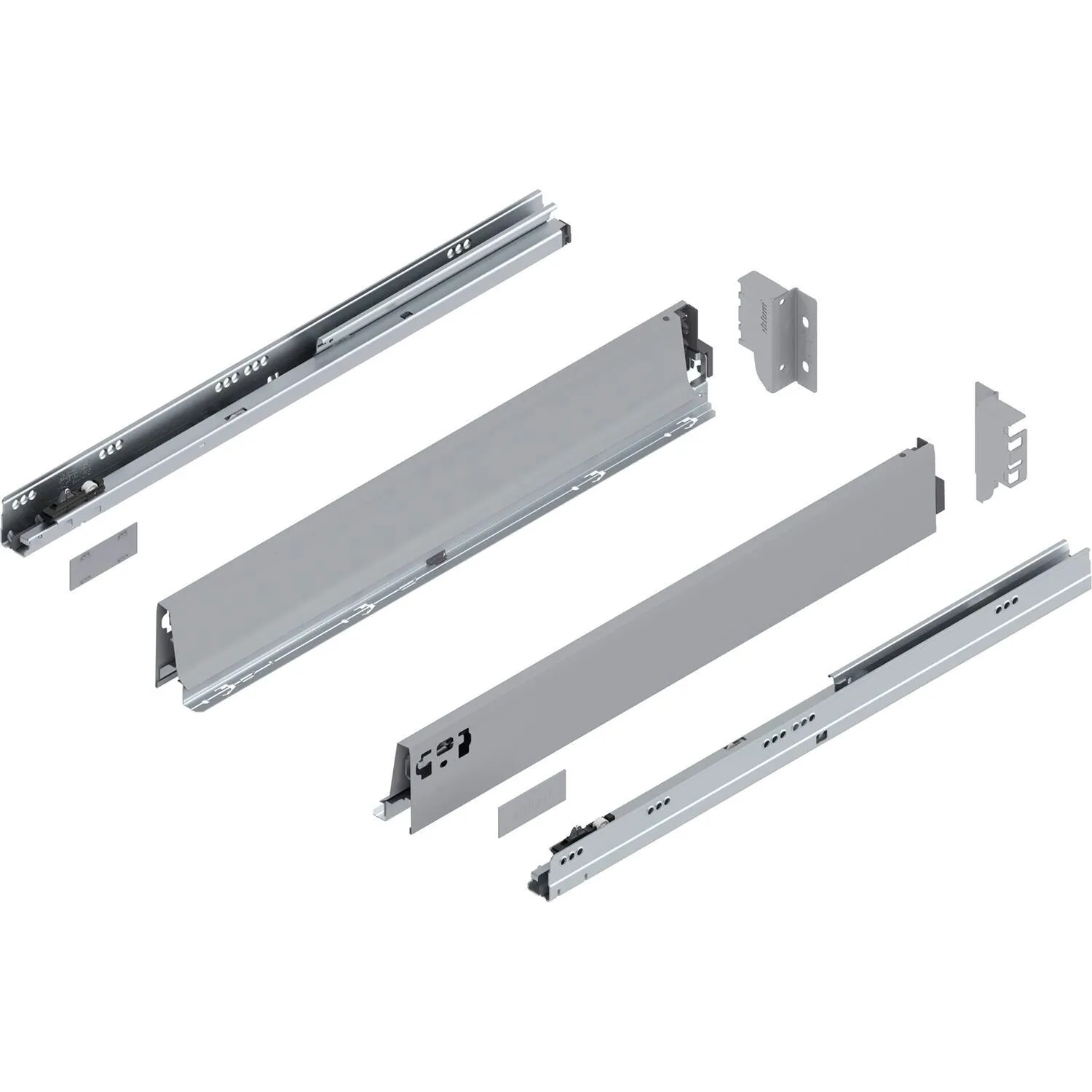 Blum Tandembox antaro M Vollauszug Blumotion 600 mm 30 kg Grau