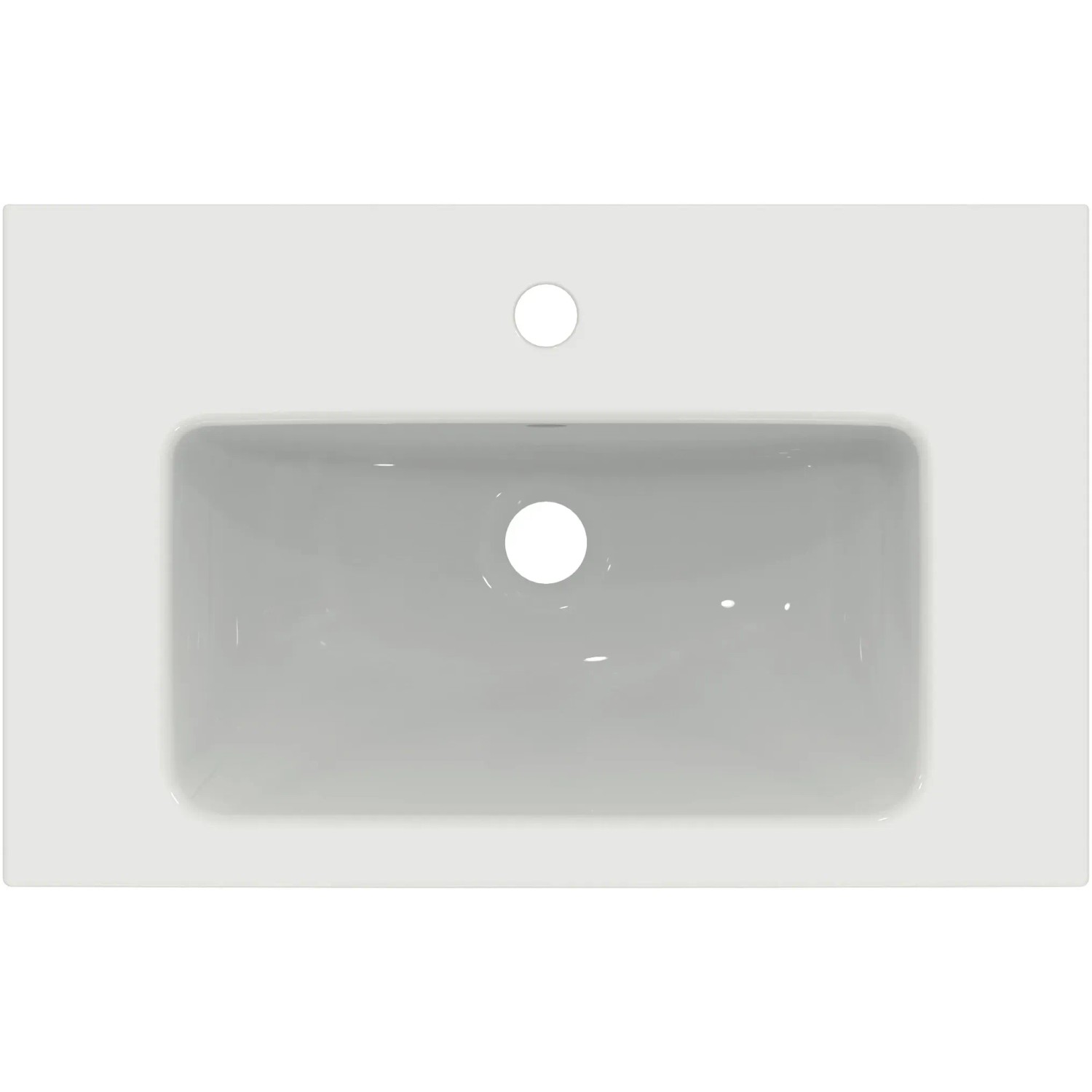 Ideal Standard i.life S Möbelwaschtisch, 61 cm, Weiß, Aufsicht