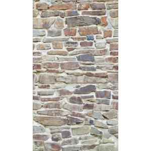 Bricoflor Vliestapete in Steinoptik, beige-braune Mauer mit 3D-Effekt für Wohnzimmer und Küche.