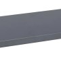 Anthrazitfarbenes MDF-Wandregal Oldham, 80x20 cm, für die Wandmontage.