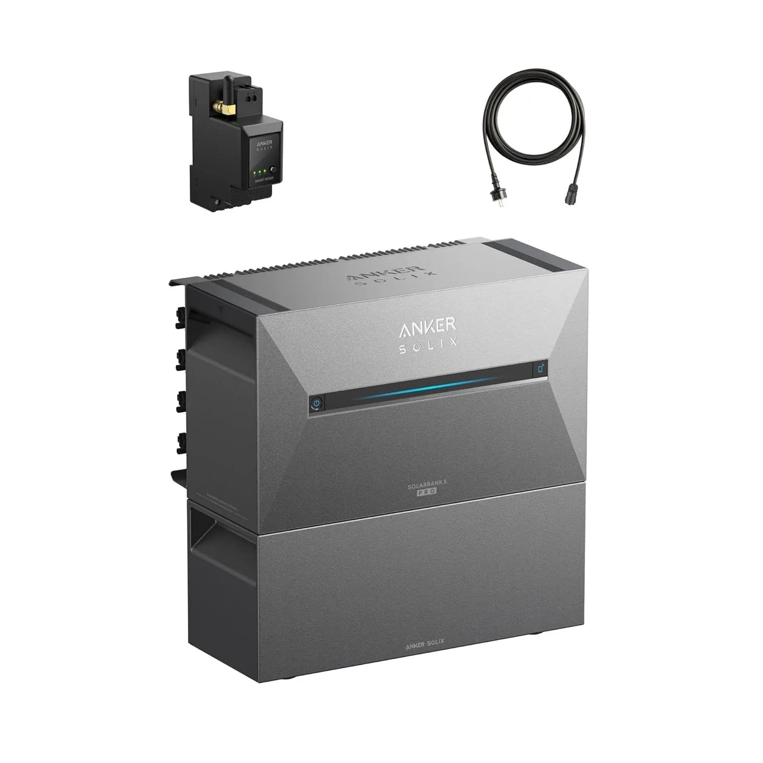 Anker SOLIX Solarbank 3 E2700 Pro Set inkl. Zusatzakku & Smart Meter 5376Wh 3600W Dynamischer Tarif