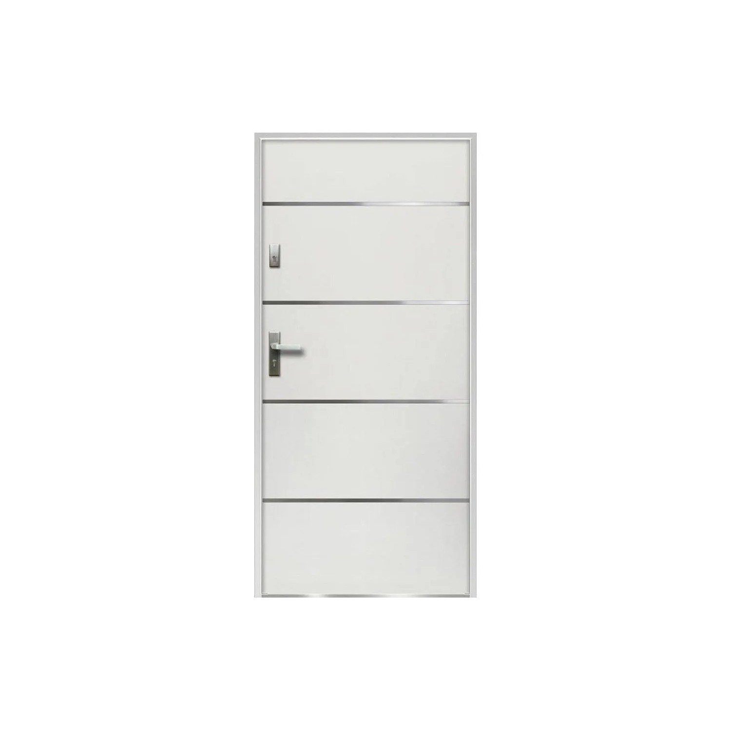 Vente-unique Haustür Naxara Weiß 95 cm