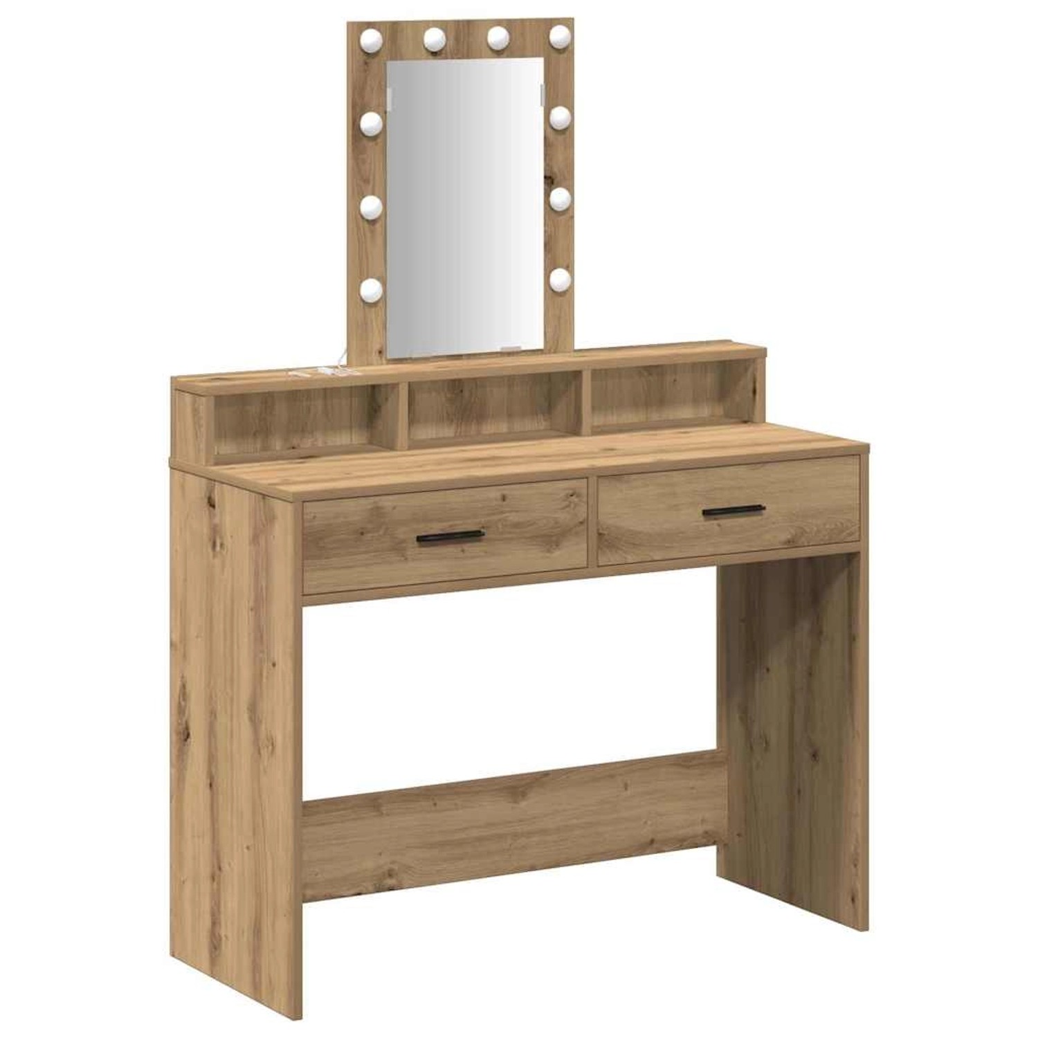 vidaXL Schminktisch mit Speicher Braun 100 x 41 x 140 cm Holzwerkstoff 8651 günstig online kaufen