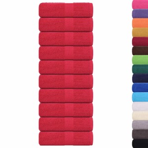 vidaXL Waschhandtücher 10 Stück FROGN Rot 30x30 cm 100% Baumwolle 136922