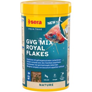 Sera Flocken-Fischfutter GVG-Mix Nature 250ml, Alleinfutter für Zierfische.