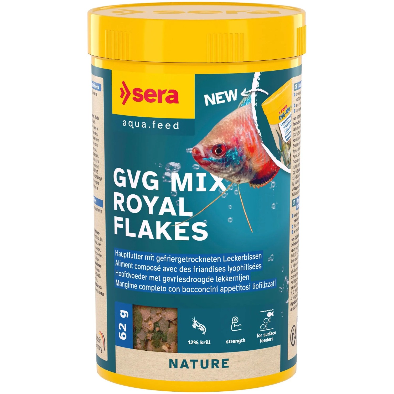 Sera Flocken-Fischfutter GVG-Mix Nature 250 ml