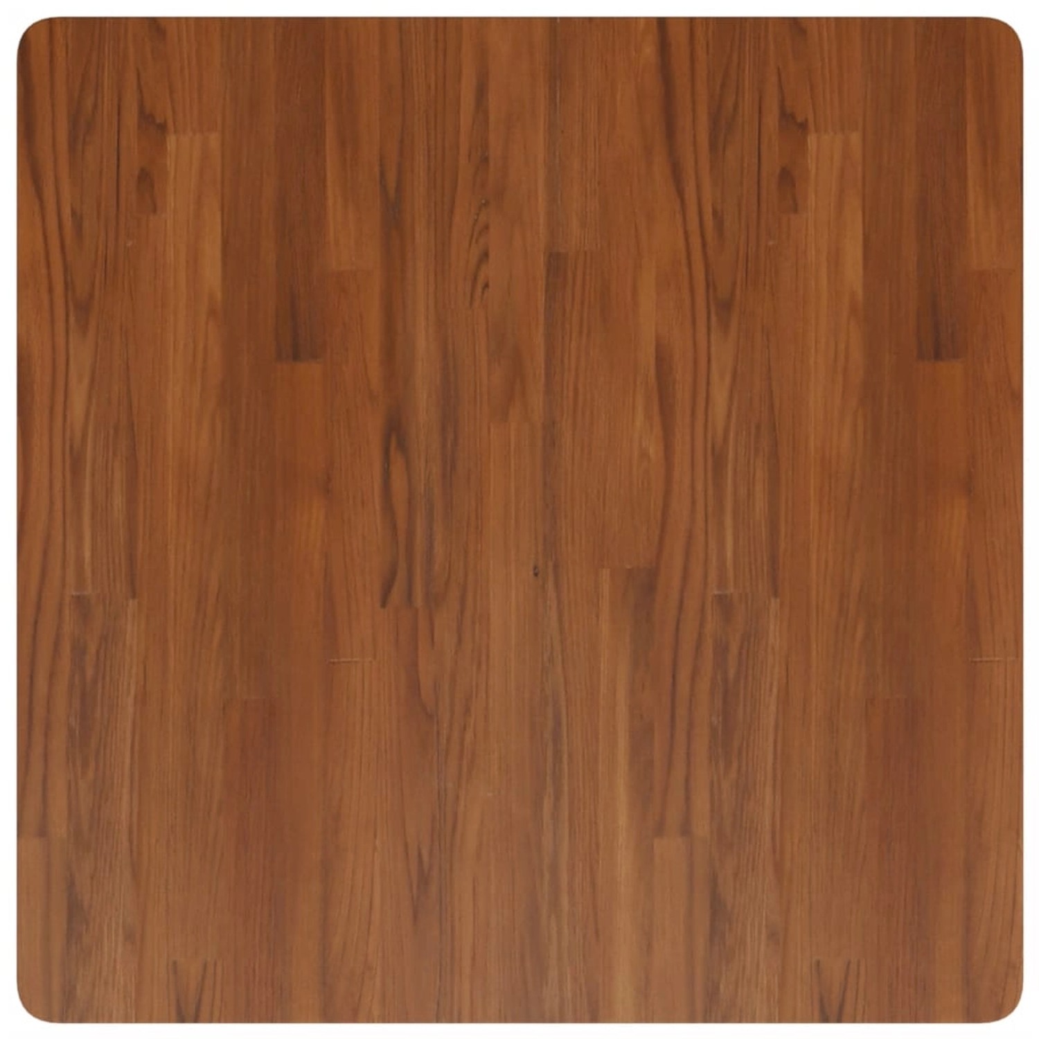 vidaXL Tischplatte Quadratisch Dunkelbraun 80x80x2,5cm Eiche Behandelt