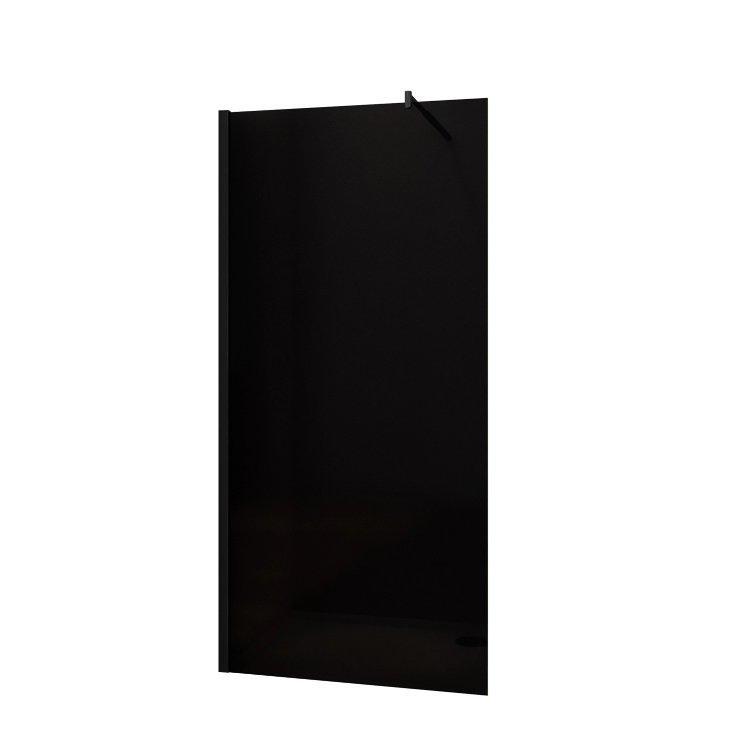 AICA Schwarz Duschkabine B.100xH.200cm Rauchglas Duschwand Mit 70-120cm Fle günstig online kaufen