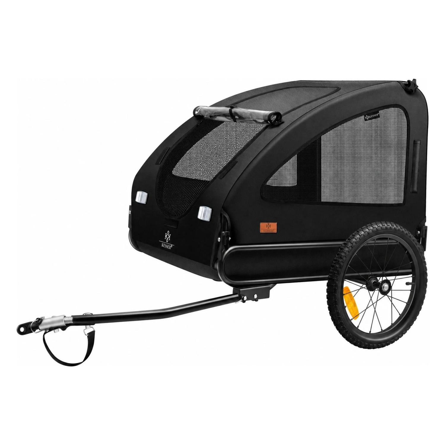 KESSER Hundeanhänger Boxer 2 In 1 Volumen 250, Bis 45 kg Schwarz