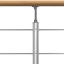 Dolle Geländerset mit Eichehandlauf, Seitenmontage, 150cm, für den Innenbereich.