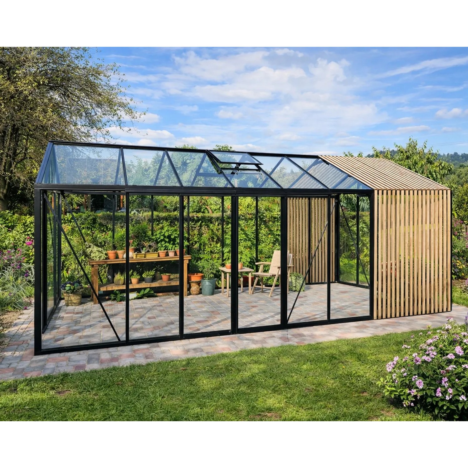 Bloomcabin Premium-Qualität Gewächshaus  Accoya-Fusion GHCAF14