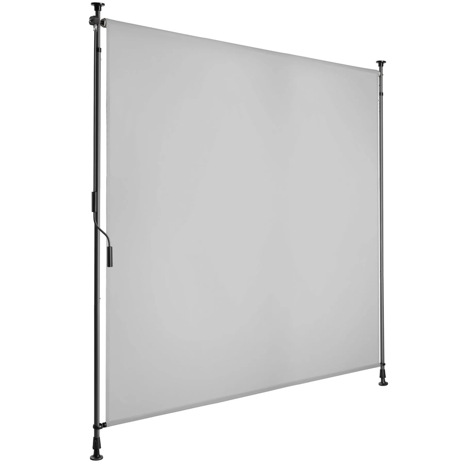 Tectake Klemmmarkise Taija Verschiedene Größen Uv Beständig und Wasserabweisend 150 x 310 cm 7 x 158 x 310 cm Hellgrau