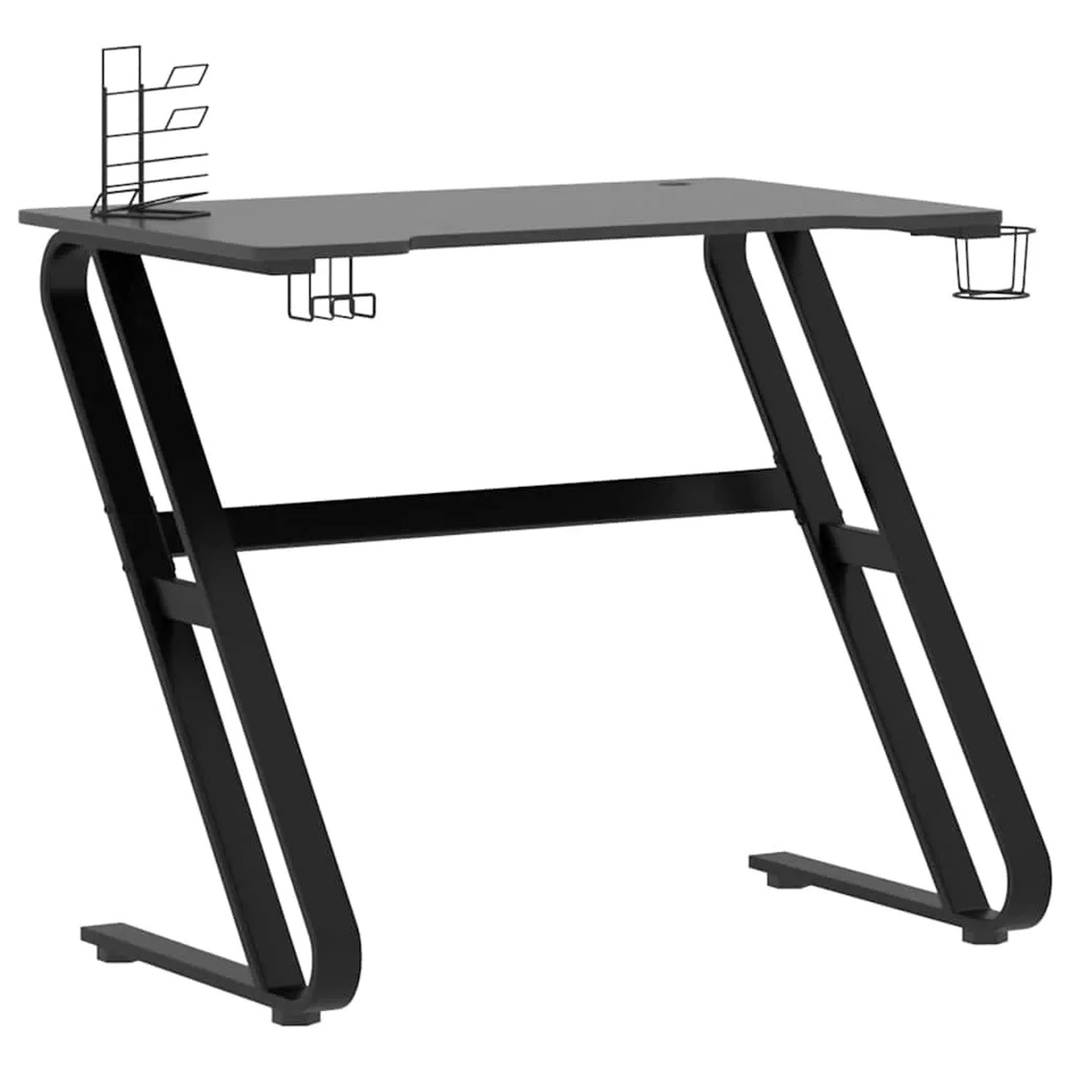 vidaXL Gaming-Schreibtisch mit ZZ-Gestell Schwarz und Rot 90x60x75 cm 325410
