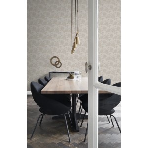 Origin Wallcoverings Tapete Rosen Helltaupe 53 cm x 10.05 m