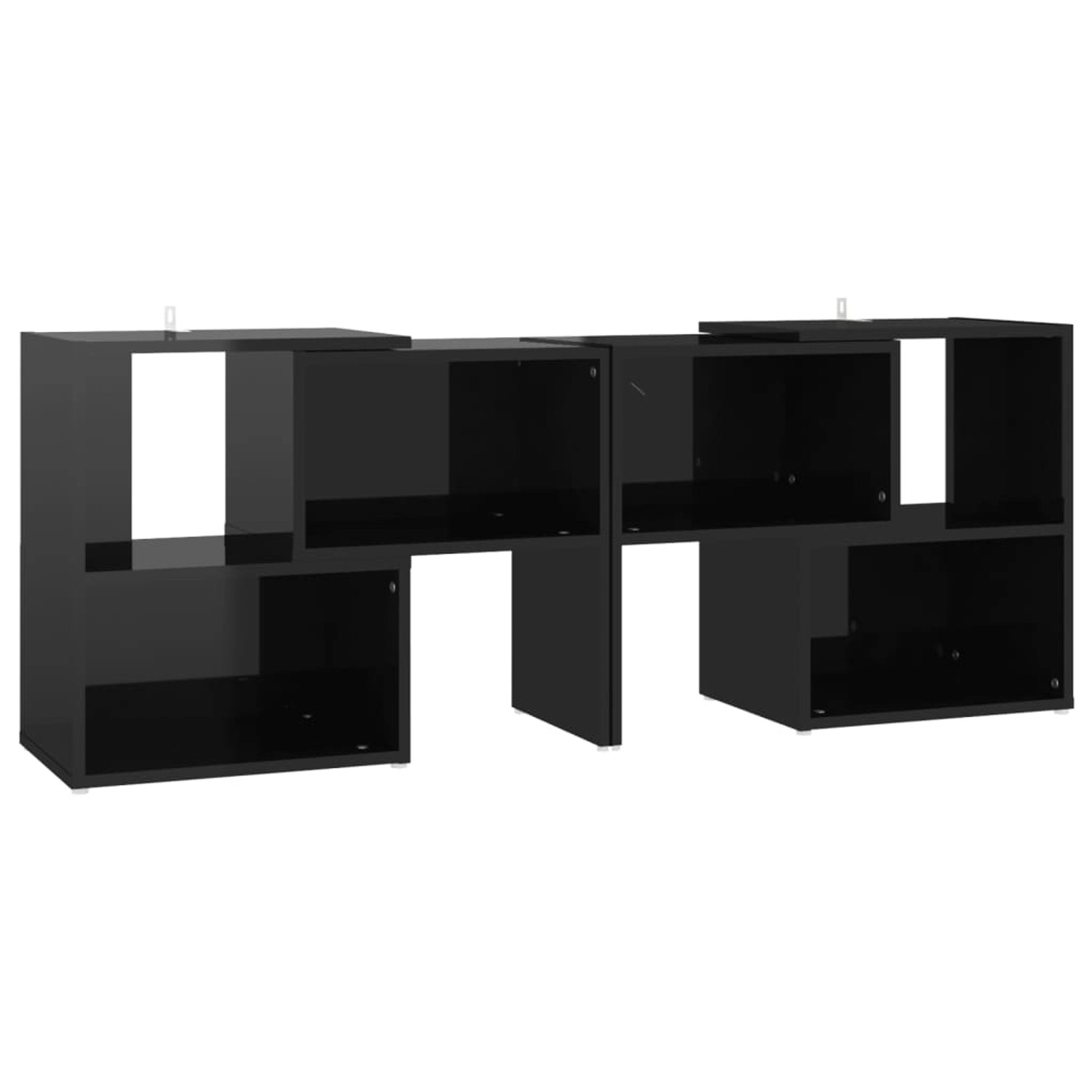 Tv-schrank Hochglanz-schwarz 104x30x52 Cm Spanplatte günstig online kaufen