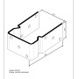 U-Form Stützenschuh zum Aufschrauben, 101x160x60 mm, feuerverzinkt, für 100 mm Pfosten.