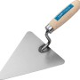 LUX Dreieckskelle Classic 160 mm mit Holzgriff für Maurer- und Verputzarbeiten.