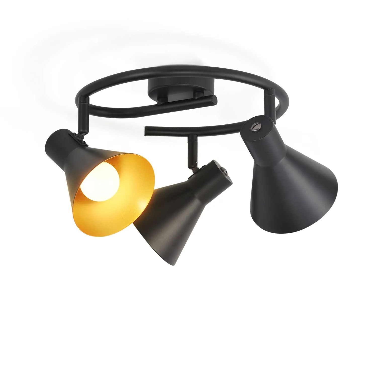 NETTLIFE Deckenstrahler aus Metall Schwarz 28 x 25-5