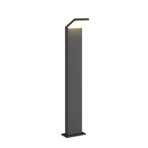 Moderne, schwarze Arcchio LED Wegeleuchte Yolena aus Aluminium, 100cm hoch, für den Außenbereich.
