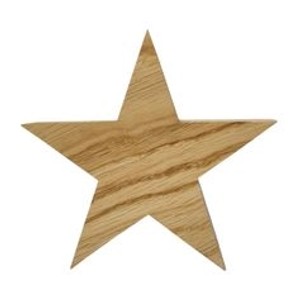 Erst-Holz Holzsterne aus Eiche Weihnachtsdekoration Stern Eiche 13 cm