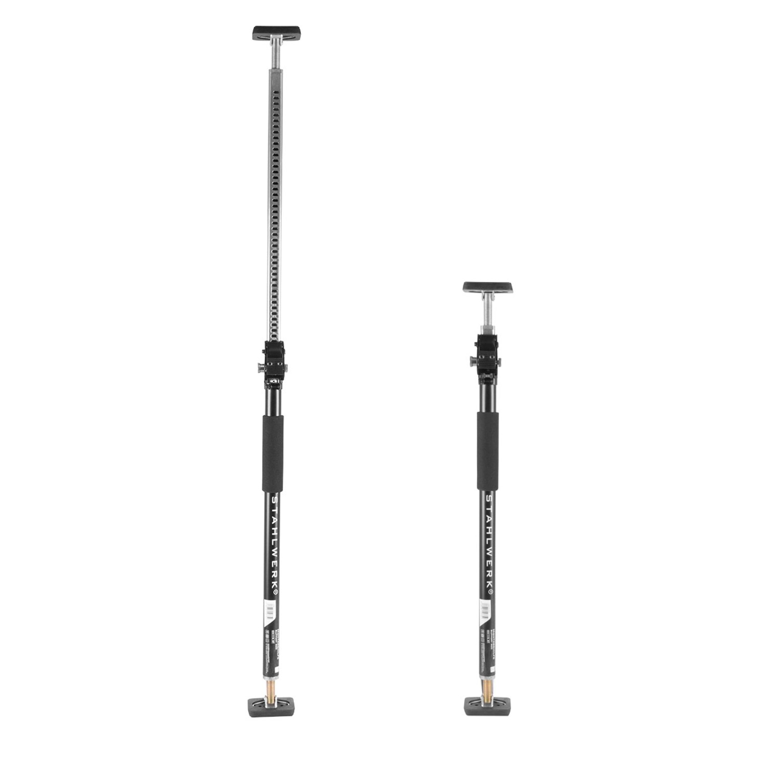 STAHLWERK Montagestützen Set, 66-115cm, max. 40kg Tragkraft, für Maurer- und Verlegearbeiten.