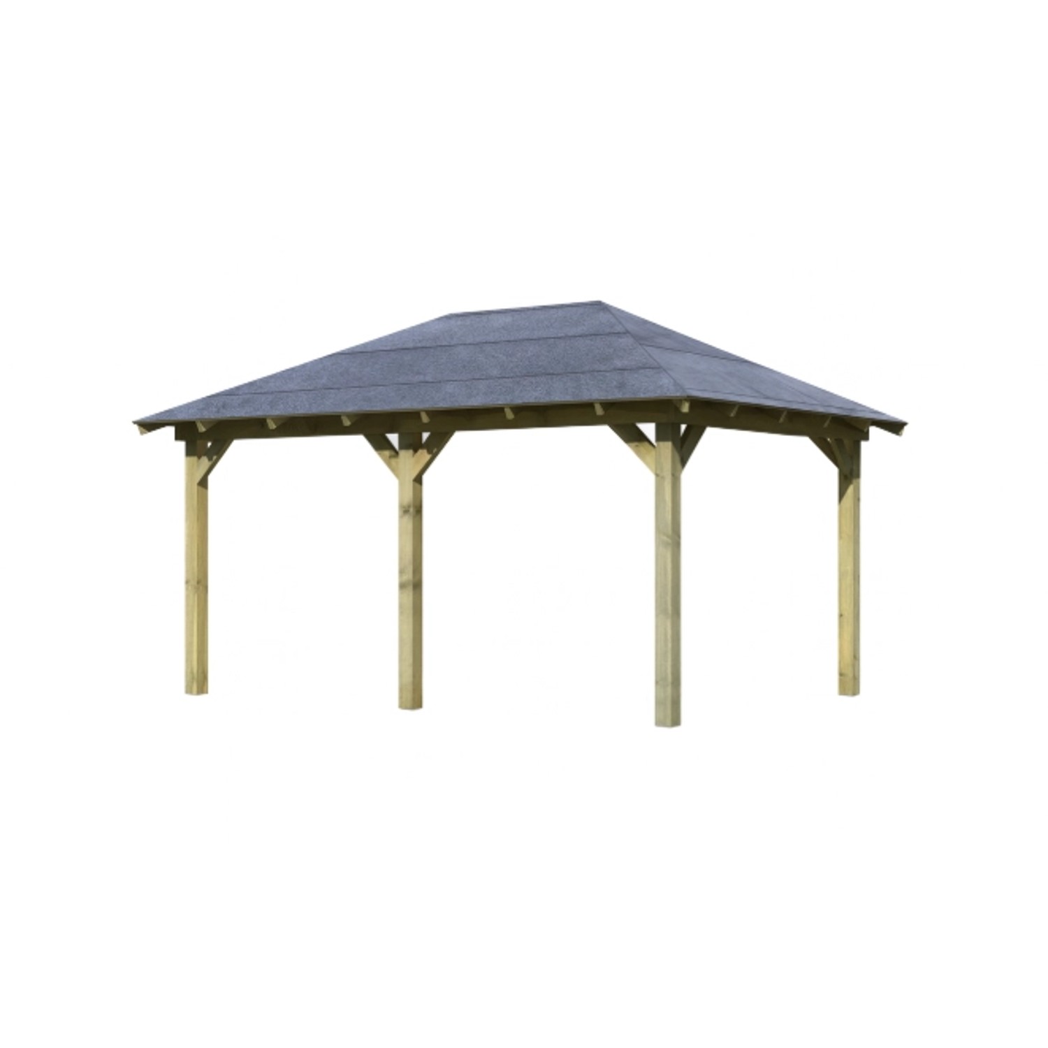 CHILLROI Pavillon Jalingo 1 Set KDI Inklusive Schindeln Schwarz Premium günstig online kaufen
