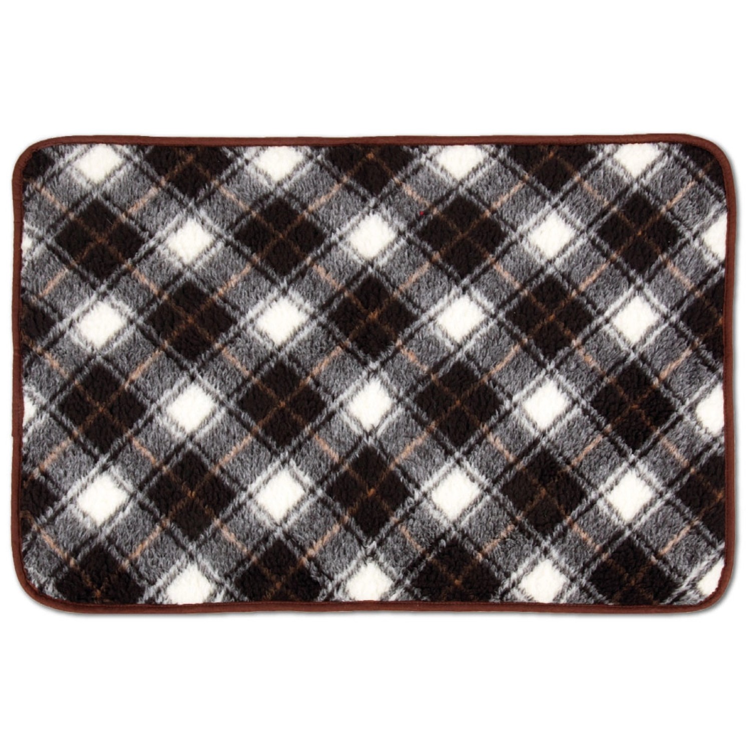 Bestlivings Tierdecke Lammflor 70 x 100 cm Dunkelbraun Gemustert