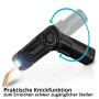 STAHLWERK Kunststoff Schweißgerät mit Knickfunktion und LED-Licht für schwer zugängliche Reparaturen. Akku-Heißhefter.