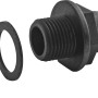 Marley Tonnenanschluss 25,4 mm, Kunststoff, zur Verbindung von Regenwassertonnen.