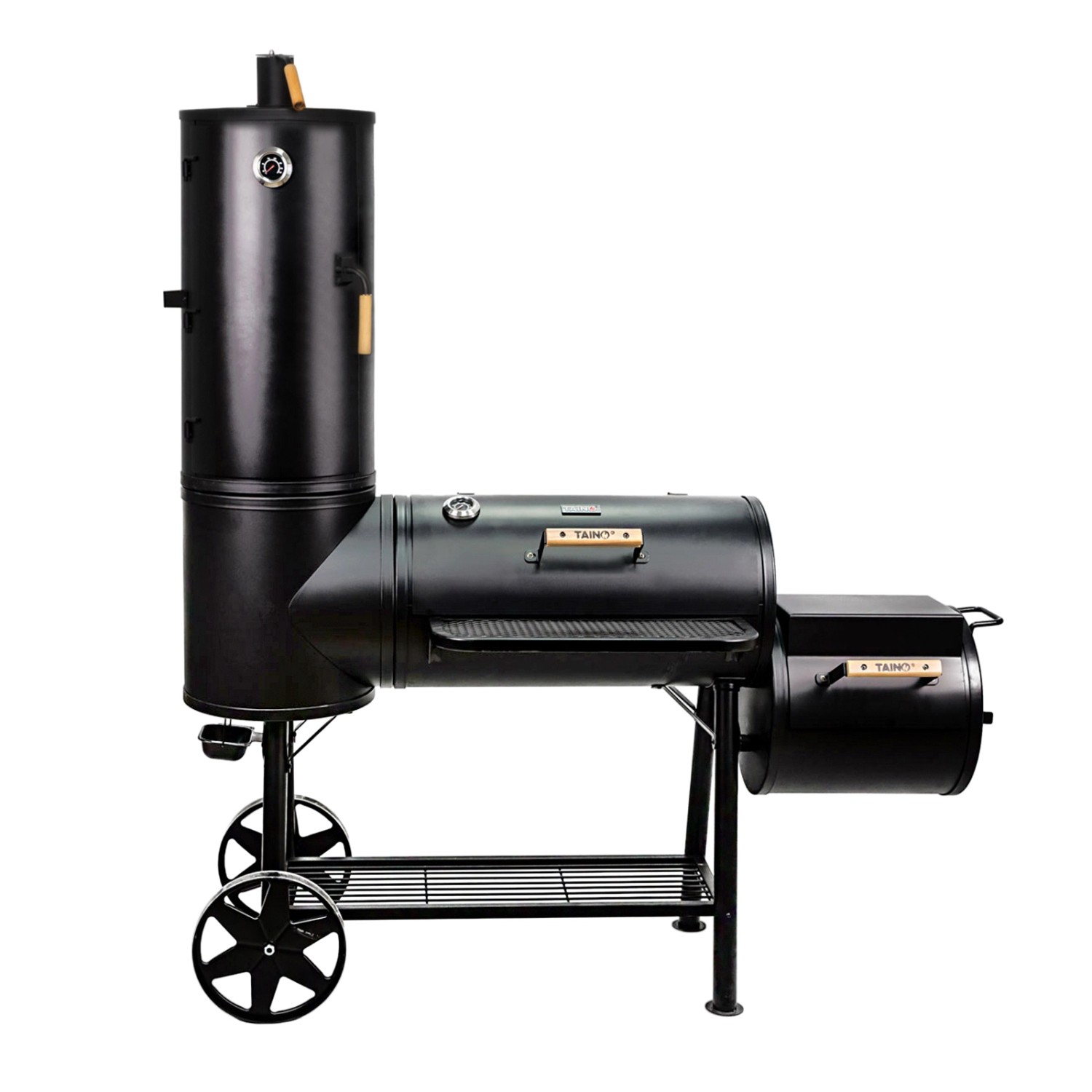 Taino Chief 130 KG Smoker BBQ Grillkamin Räucherofen Holzkohle Grill 3,5mm günstig online kaufen