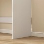 Rebiko Weißer Moderner Computertisch mit 2 Schubladen Loft-Tisch Schminktisch 100 cm_8