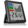 Bresser Thermo-Hygrometer mit Schimmelalarm, schwarze Wetterstation zur Temperatur- und Feuchtigkeitsmessung.