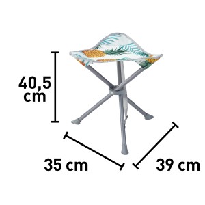 Faltbarer Campinghocker Palmelo mit Ananasmuster für Camping & Outdoor.