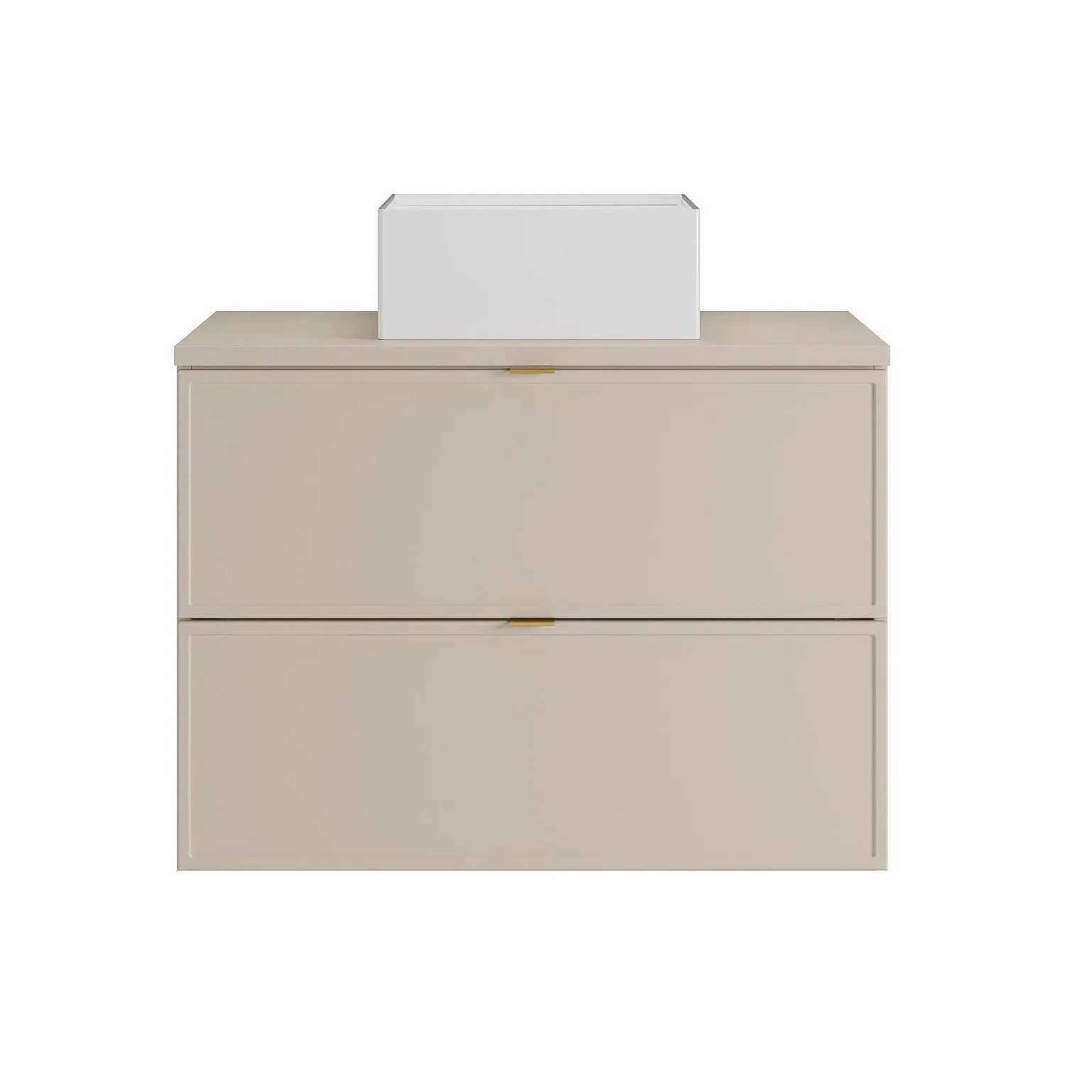 Vente-unique Einzelwaschtisch Ondil Beige 80 cm